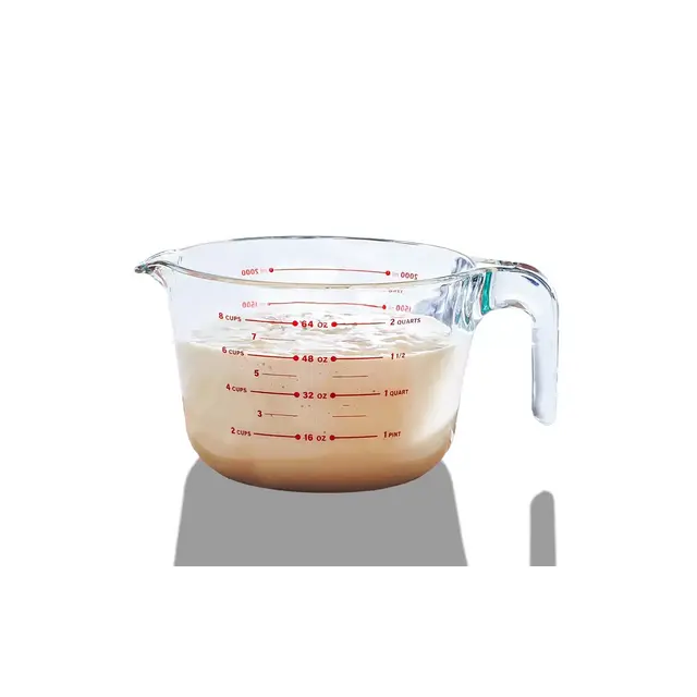 Le'raze 8 Cup Large Glass Measuring Cup with Measurement Markings