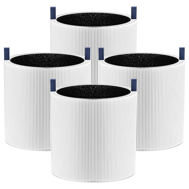 4 Pack Mini Max Replacement Filter Compatible with Blueair Blue Pure Mini Max Air Purifiers, Blue Pure FMINI Filter HEPA & Activated Carbon Air Filt-er Fits for Blue Pure Mini Max