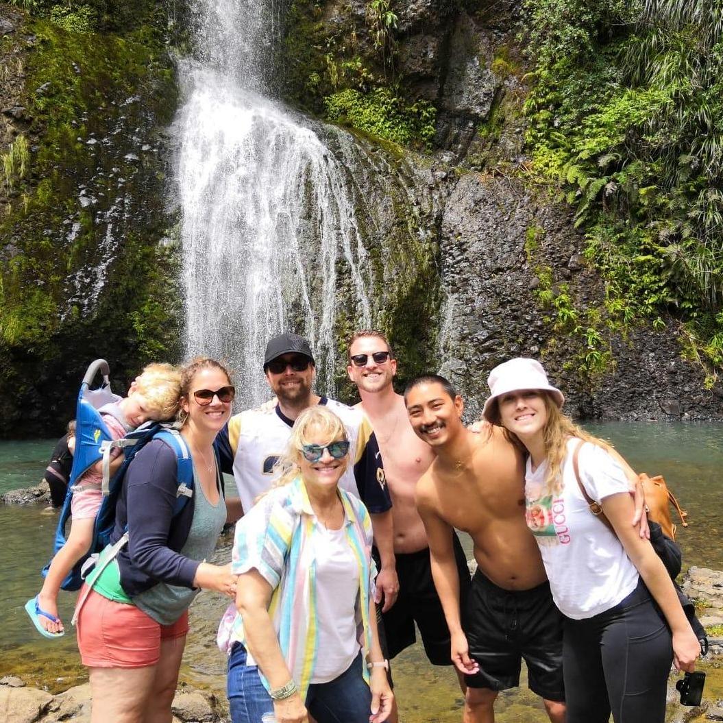 we went to New Zealand for Kim's moms birthday!