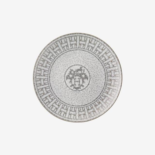 Hermes Mosaique au 24 platinum dessert plate