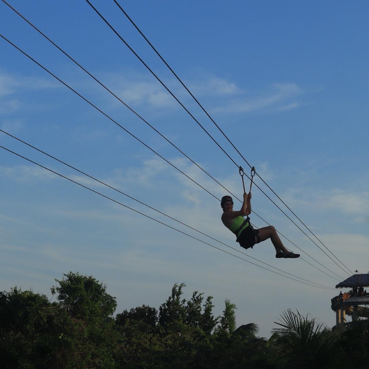 Zip-lining at Xplor!