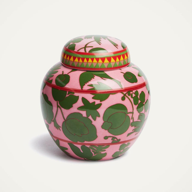 Tea Jar Wildbird Rosa/Verde