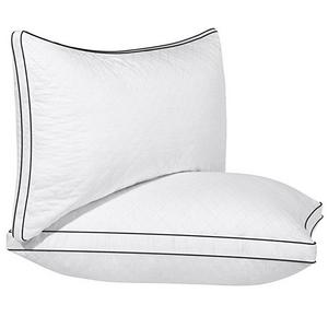 SONGMICS Gusseted Bed Pillows Customizable (2-Pack) Super Soft & Comfortable Hypoallergenic & Dust Mite Resistant, Best Hotel Pillows, Queen URBP03WC
