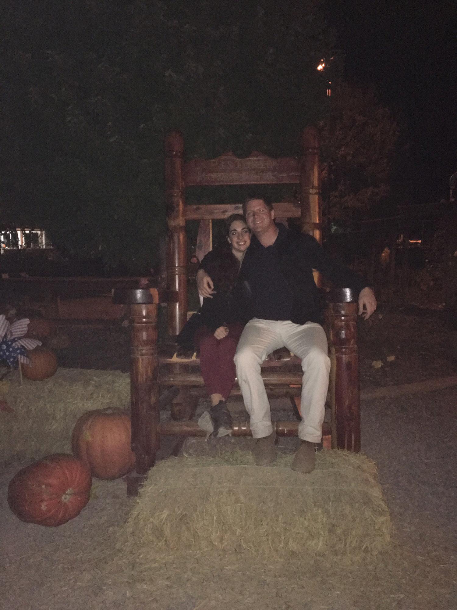 One of our first dates at Hawes Haunts