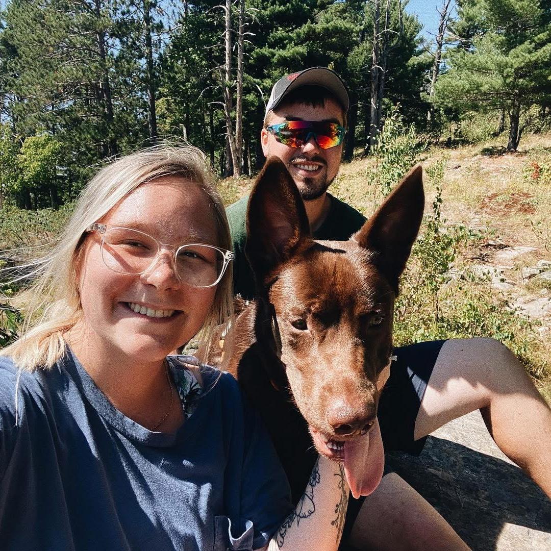 Family hike on Little Mountain in L'Anse