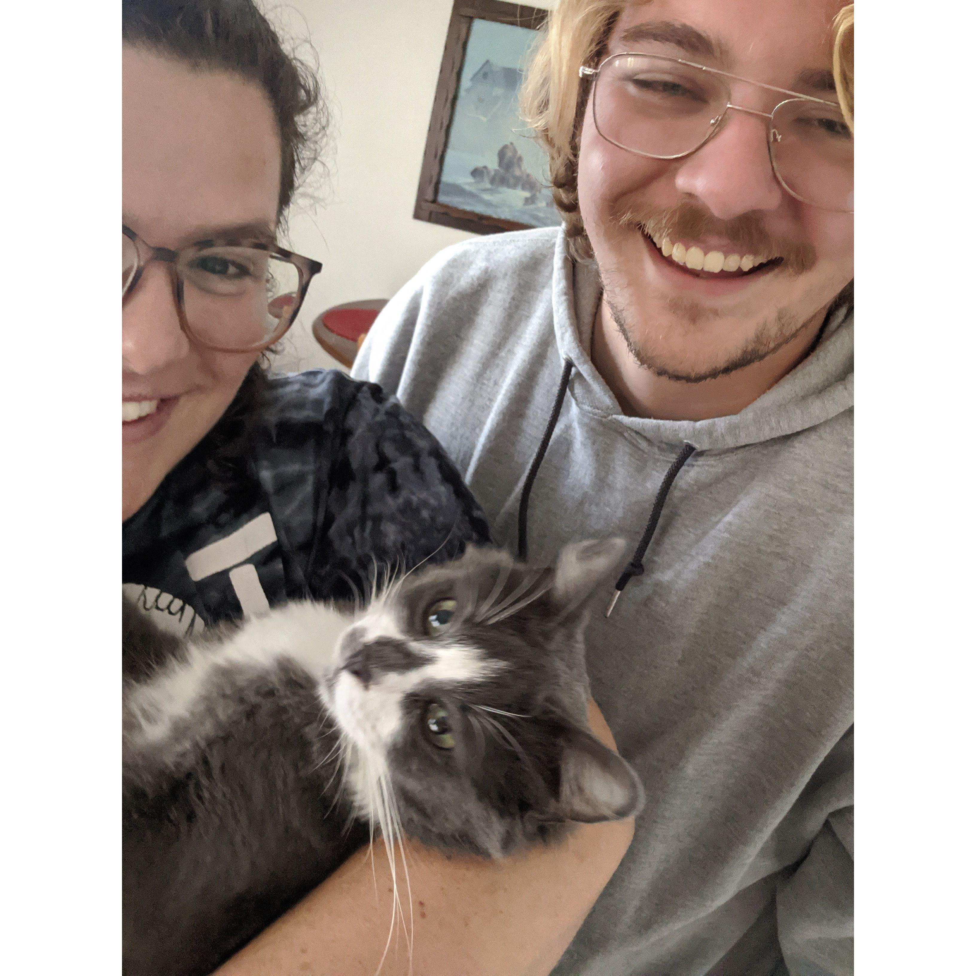 The day we adopted Herbie (seen here) and Amelia! <3