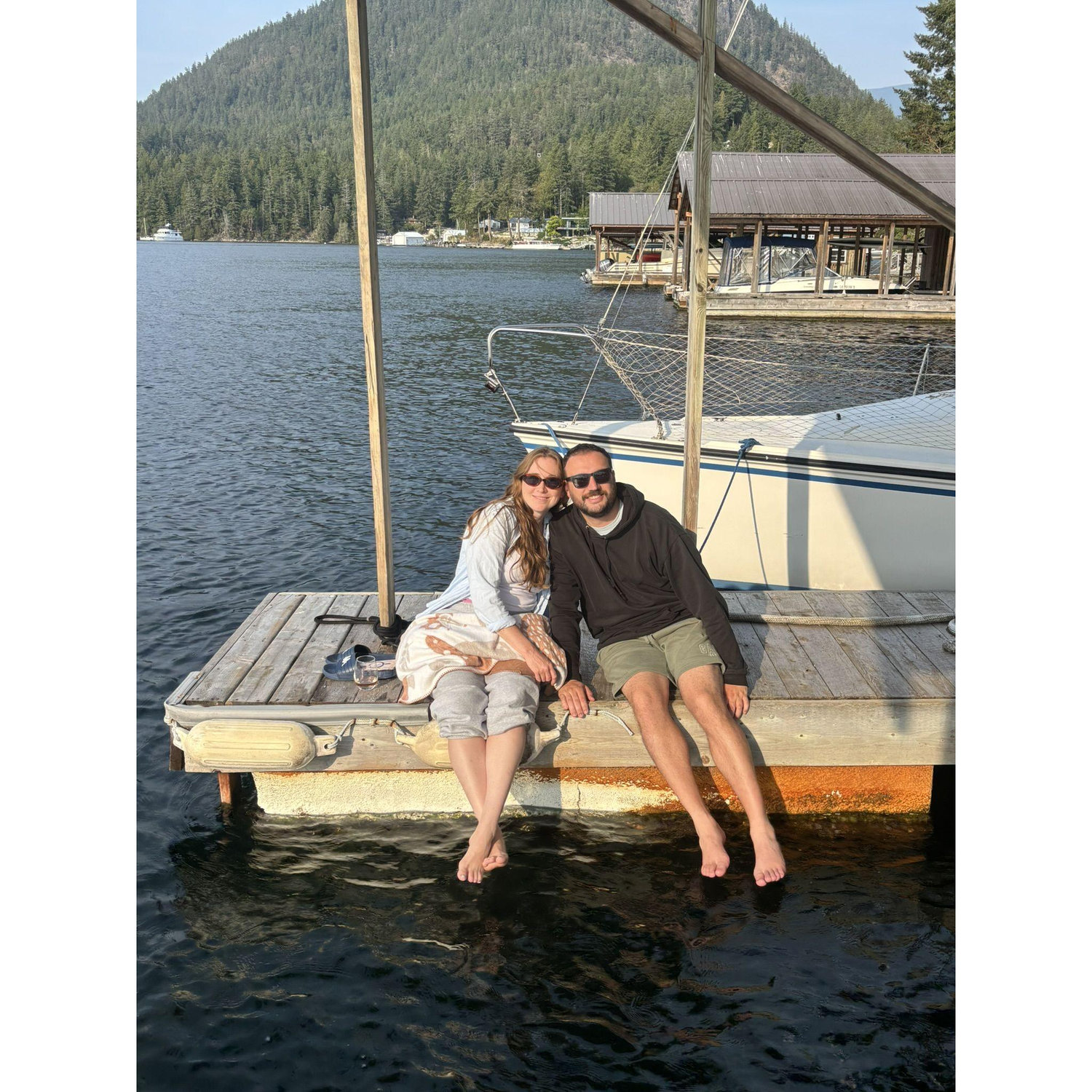 A chill afternoon in Pender where the water is cold, but the company is scorching.