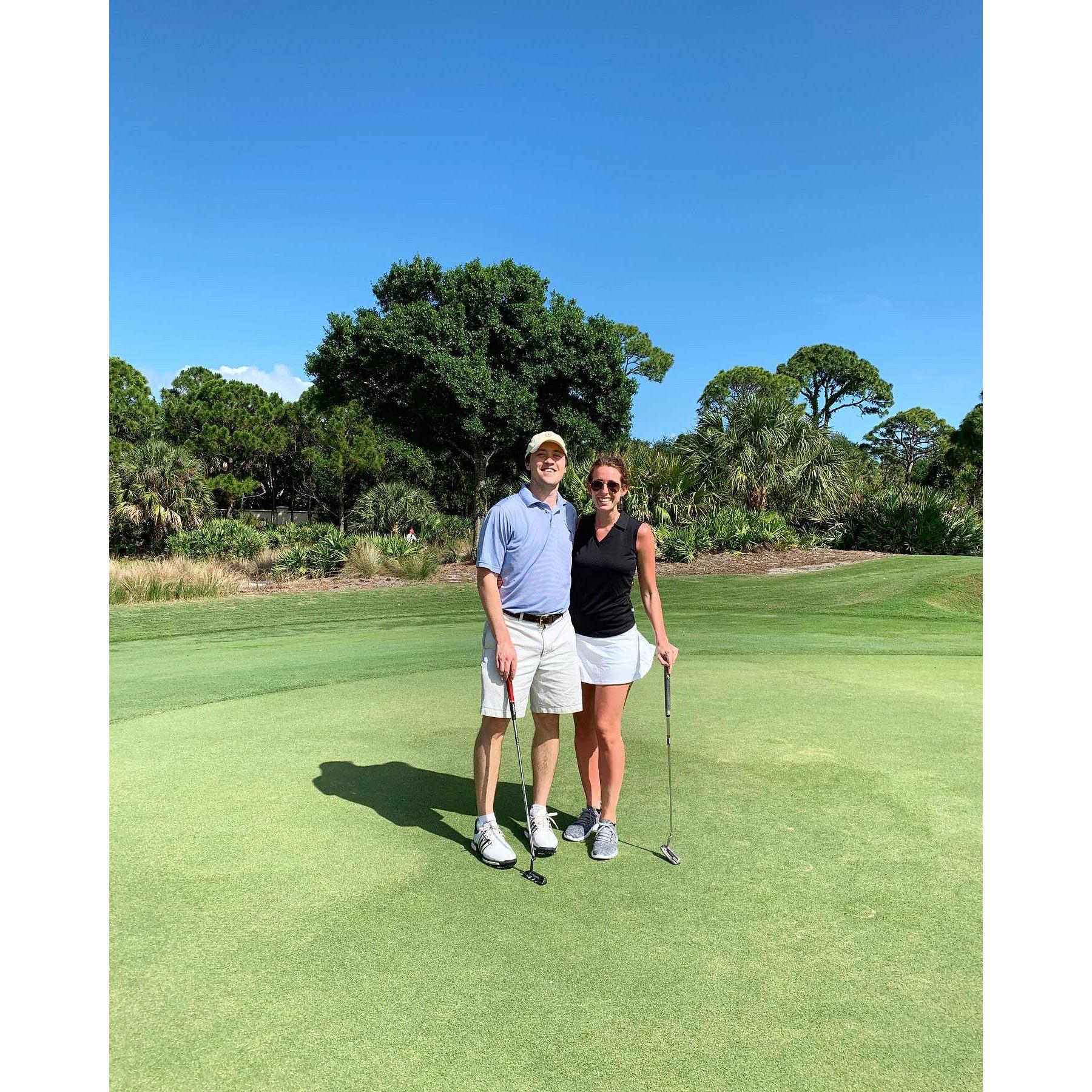 When Pat forced me to play golf!