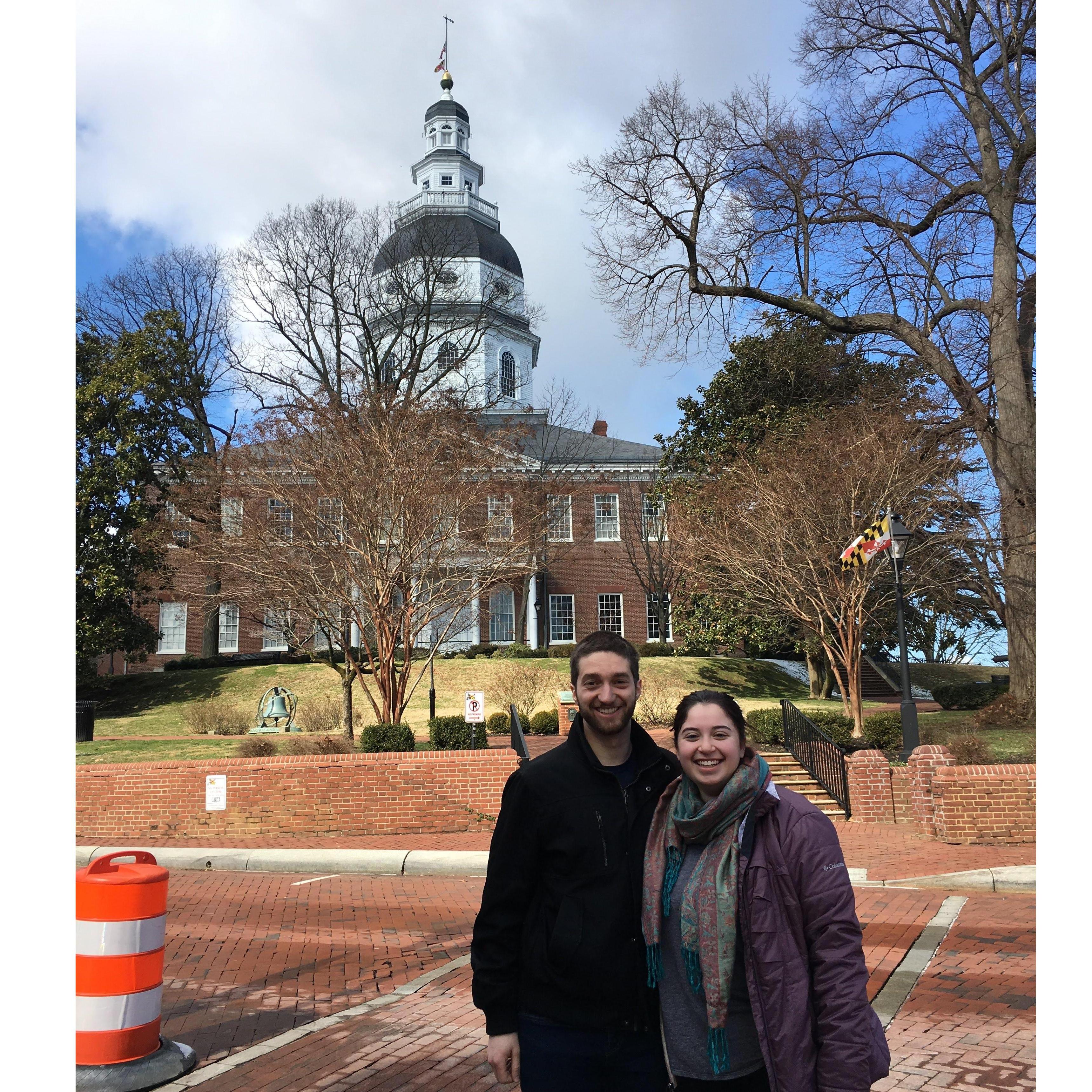 The first trip to Maryland together