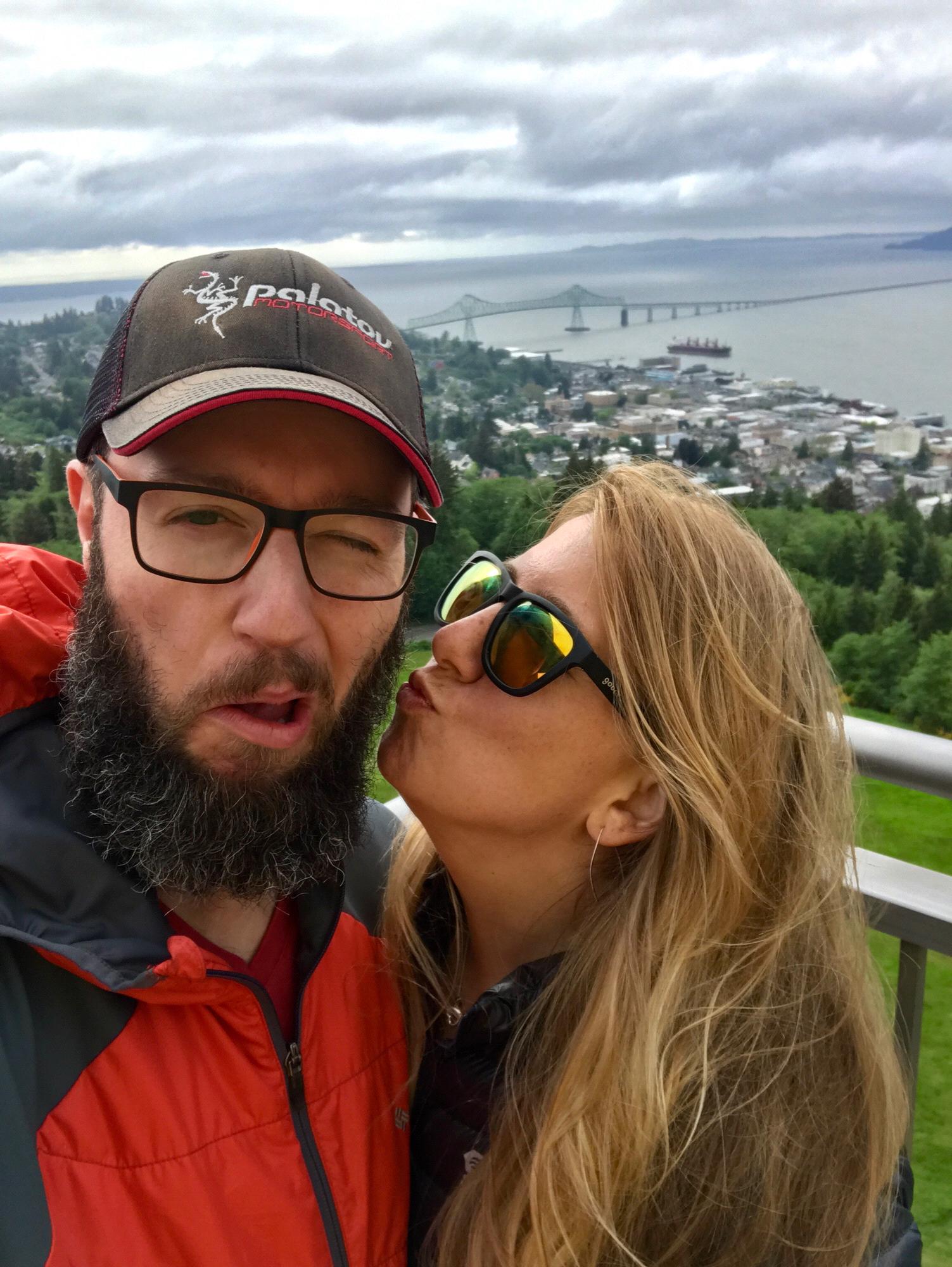 Top of the Astoria Column - Astoria, Oregon - May 2018