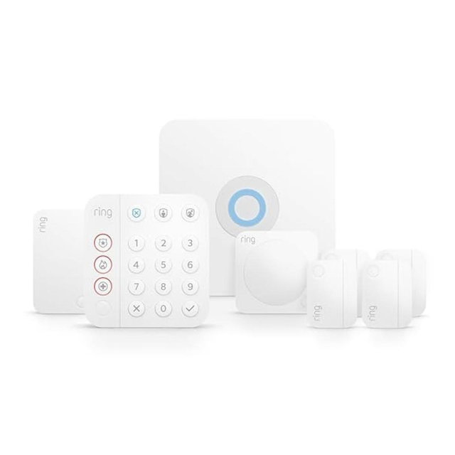 Ring Alarm 8-Piece Kit (newest model), Home or business security system with optional 24/7 professional monitoring