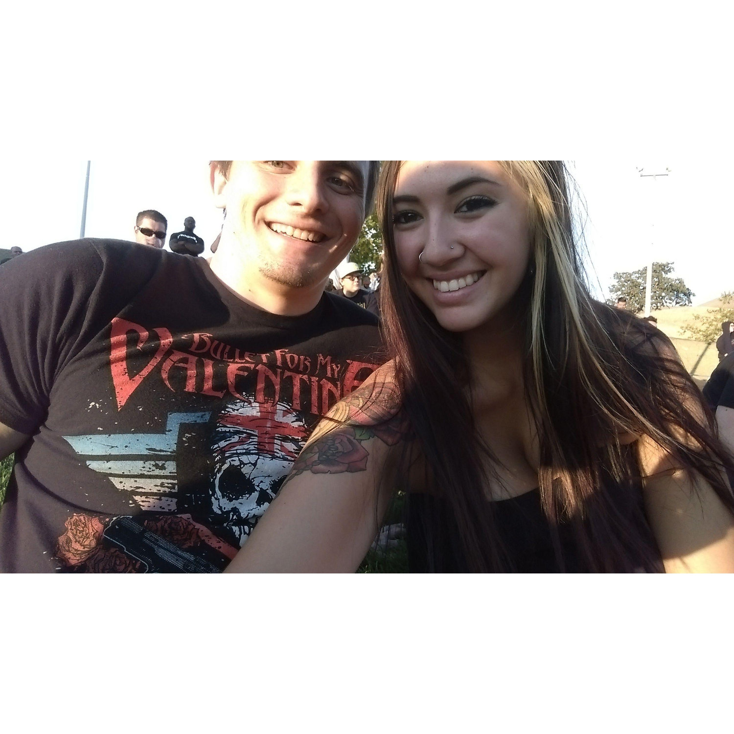 We skipped class at Delta to come to this concert and were running in while we could hear Bullet for my Valentine playing. We still made it :)