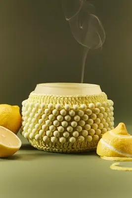 The Beaded Gather Candle by Anthropologie: Fruity Sun-Kissed Lemon
