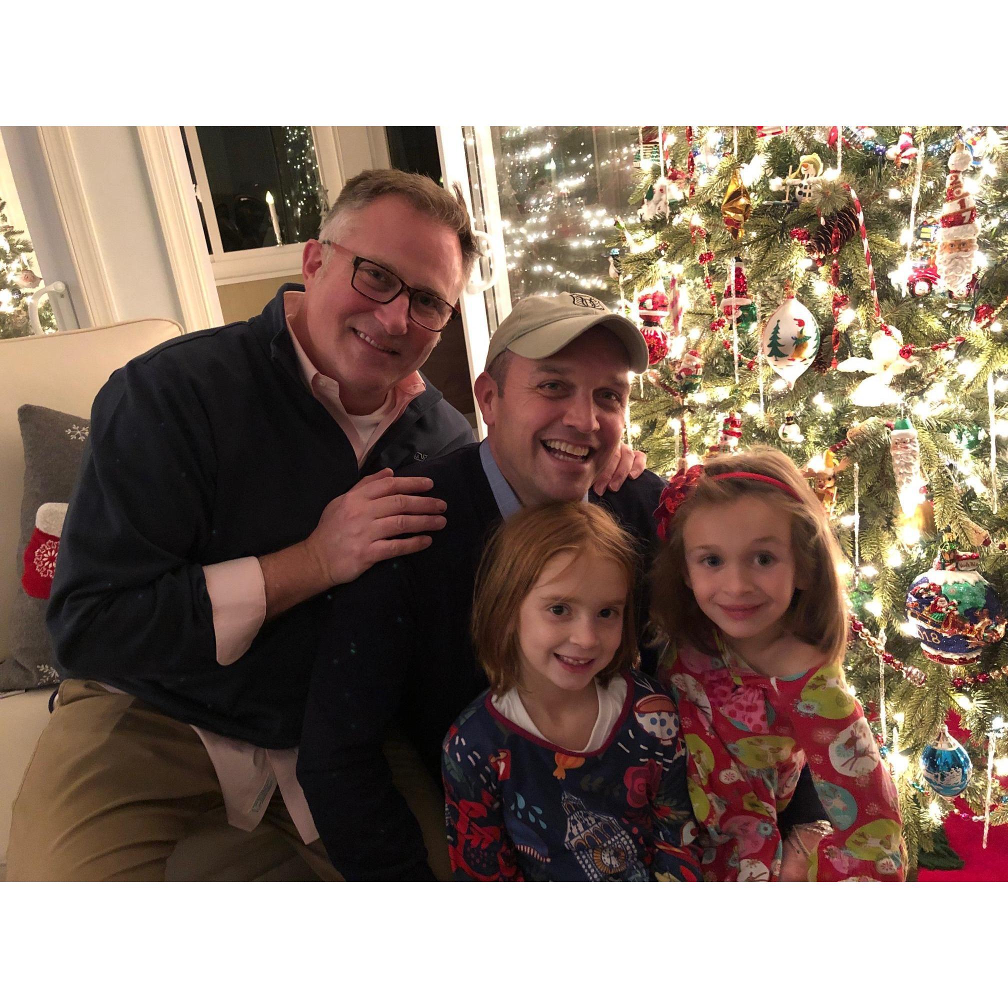 Christmas 2018 - Our flower girls visit for the holiday! Raini was sick :-(
