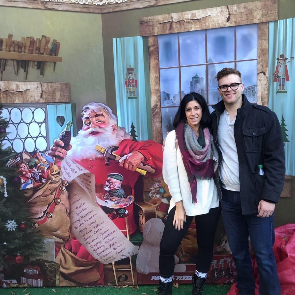 In Charlotte, NC at a Christmas market.