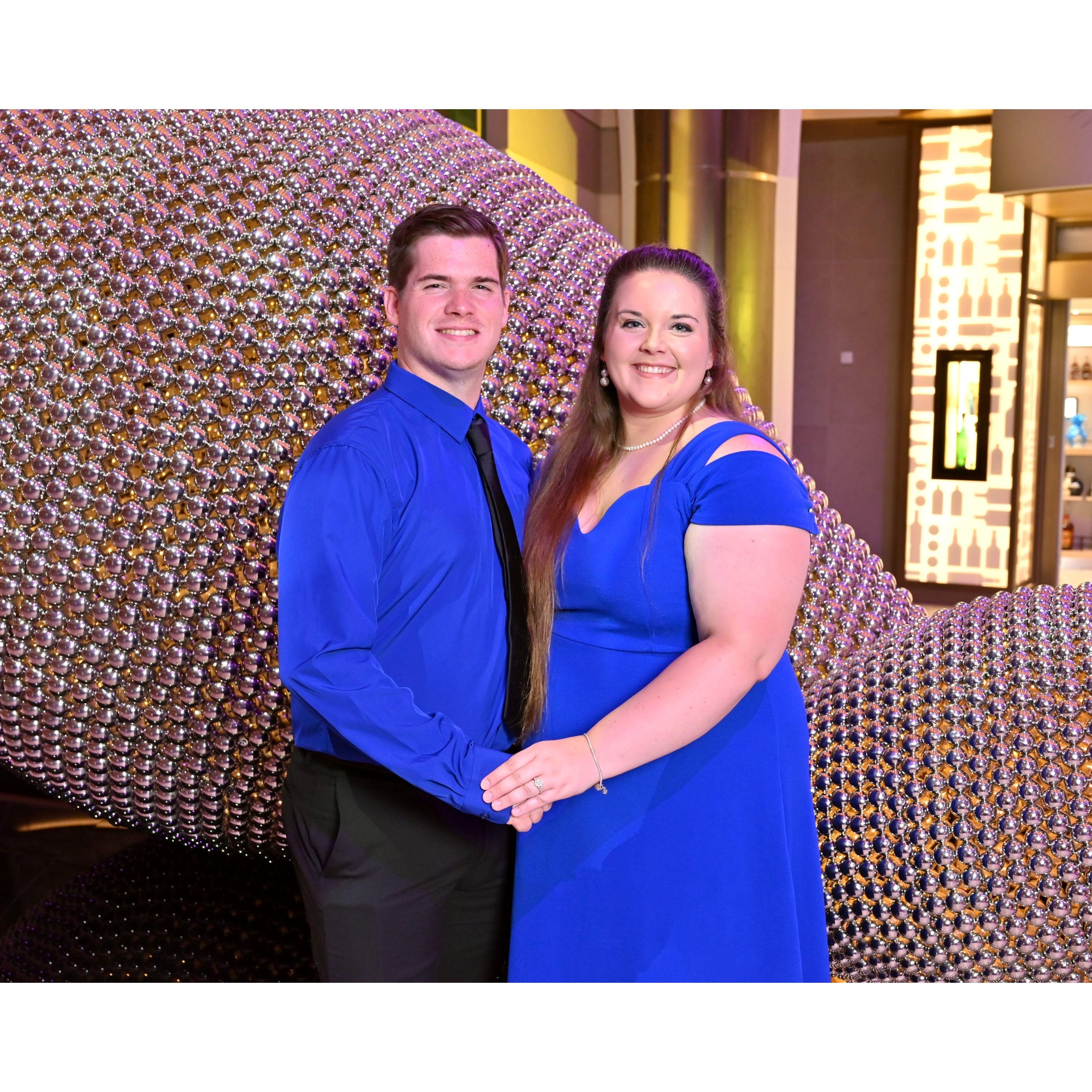 Nick and Aimee on the Utopia of the Seas