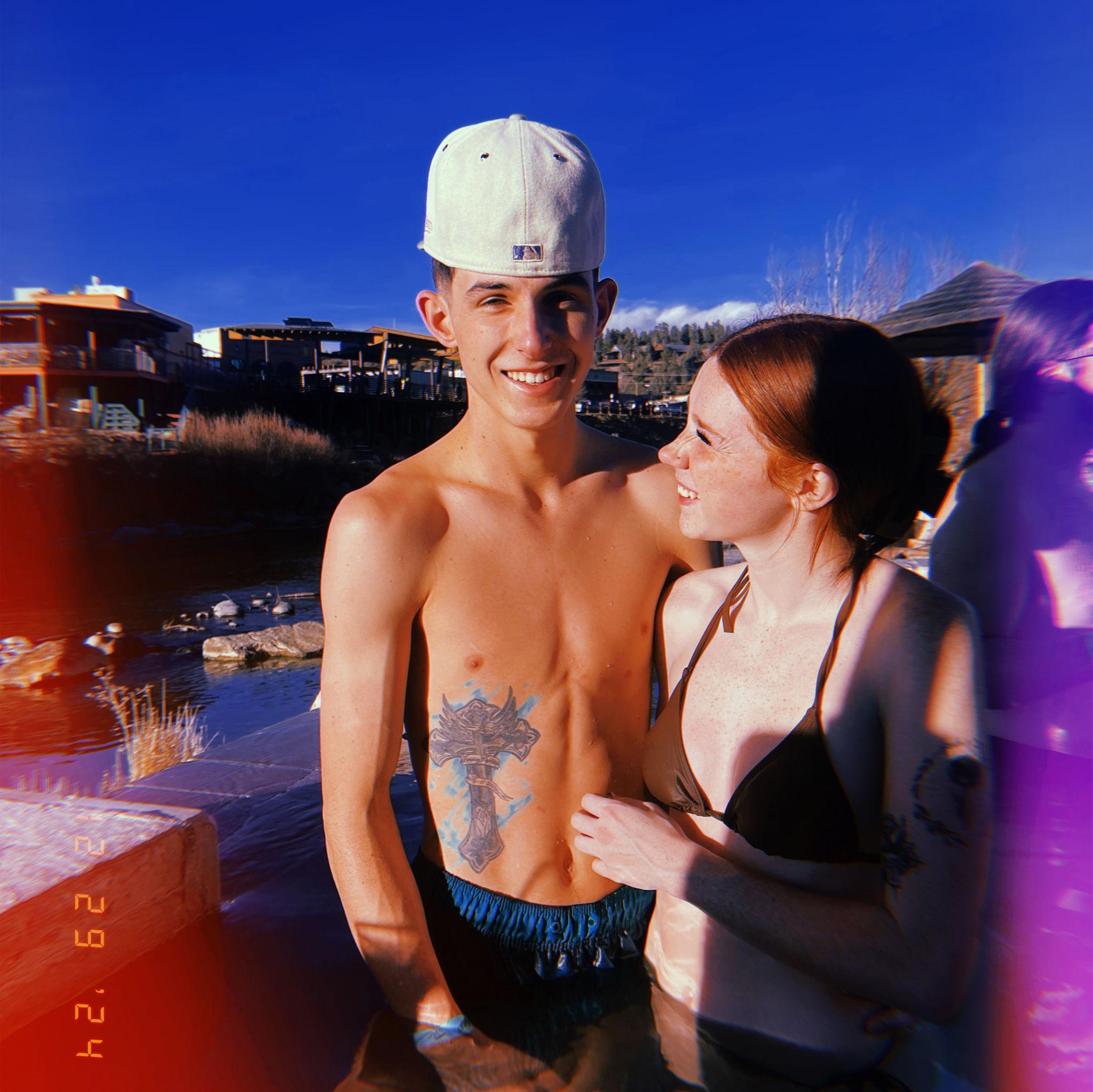 Hotsprings in the freezing cold felt great!