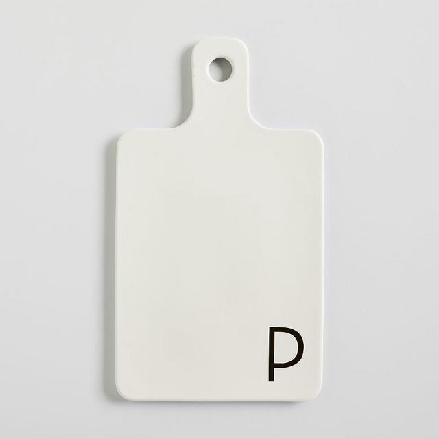 Mason Alphabet Ceramic Cheese & Charcuterie Board - P