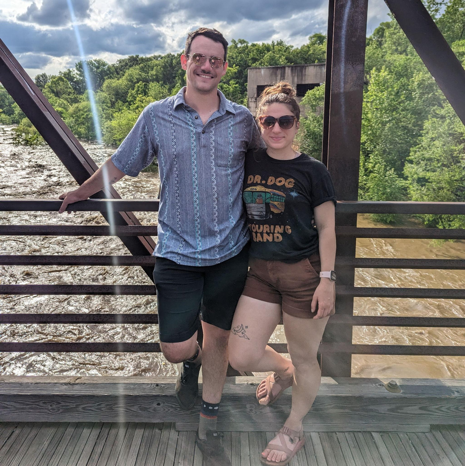 Never ones to miss a flooded James River