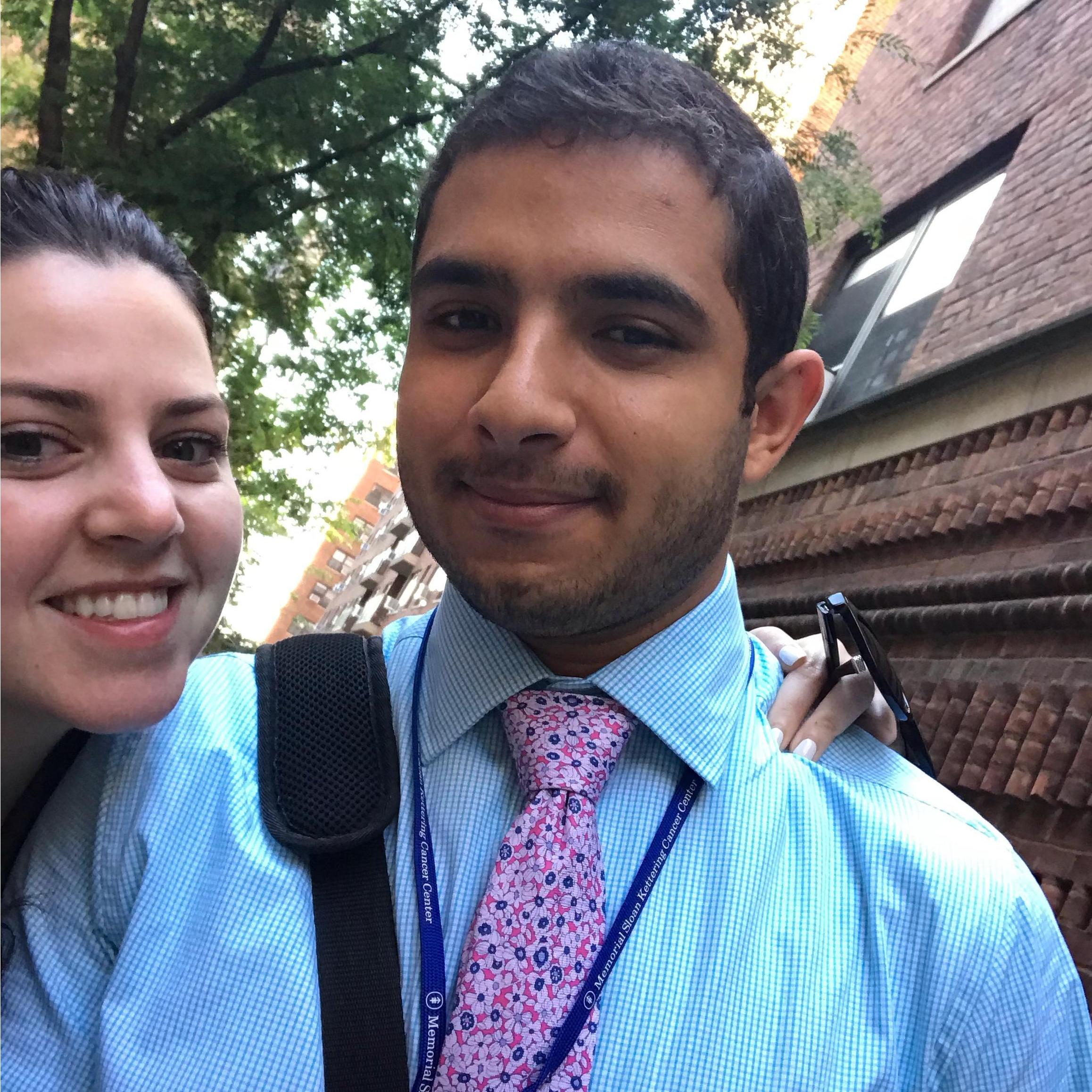 Ahmed's first day at MSK with his lucky tie ;)