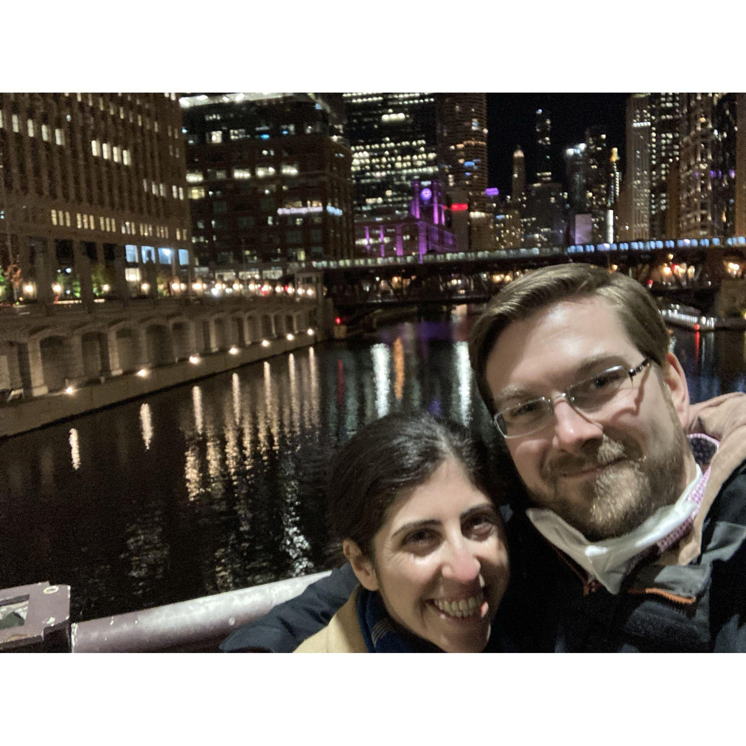 Chicago at night