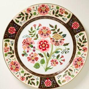 Rifle Paper Co. Gracie Porcelain Dinner Plates, Set of 4