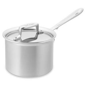 All-Clad d5 Brushed Stainless-Steel Saucepan, 2-Qt.