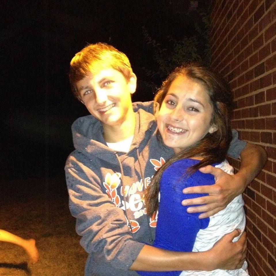 One of our first photos together (just friends!) - August 2013