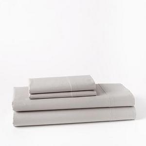 Organic Washed Cotton Sheet Set, King, Platinum