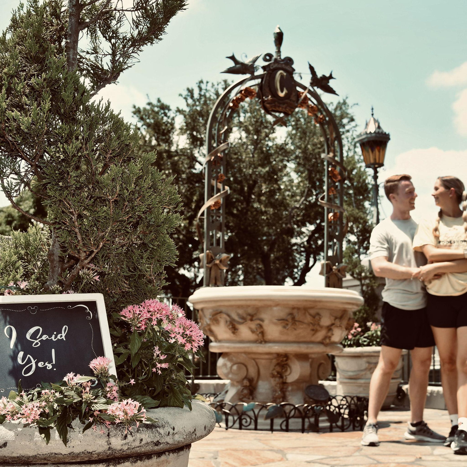 Engagement shoot in Magic Kingdom!
