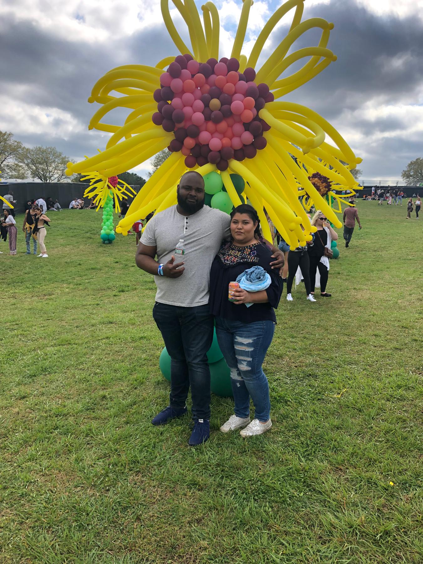 This is our first time at a music festival together!