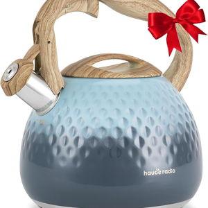 Tea Kettle, Loud Whistle Tea Kettles for Stovetop,Food Grade Stainless Steel Tea kettles for Stove Top with Anti-hot Ergonomic Handlefor Tea, Coffee, Milk,2.5QT