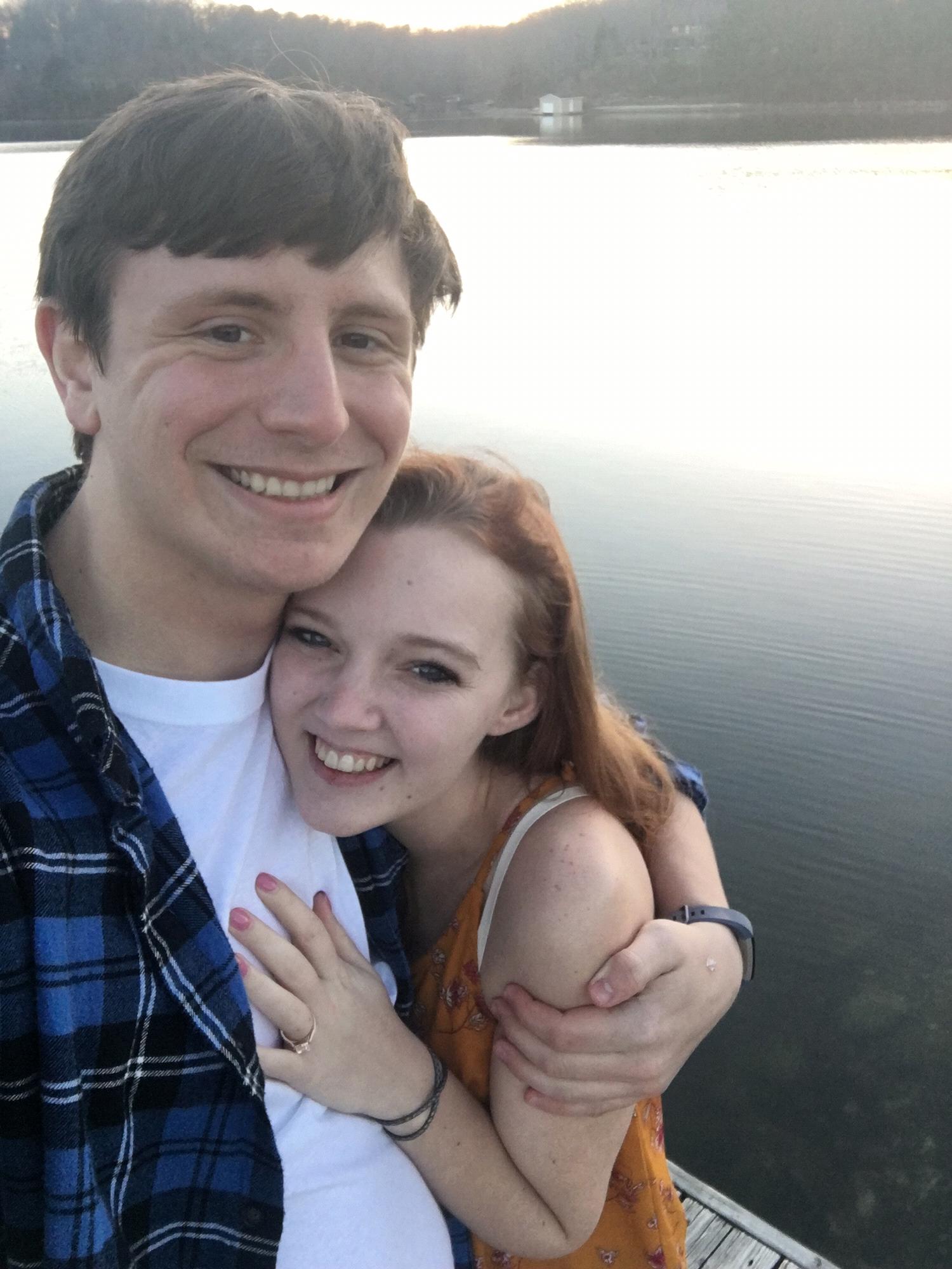 We took this on the dock right after I said Yes! What a perfect night!!