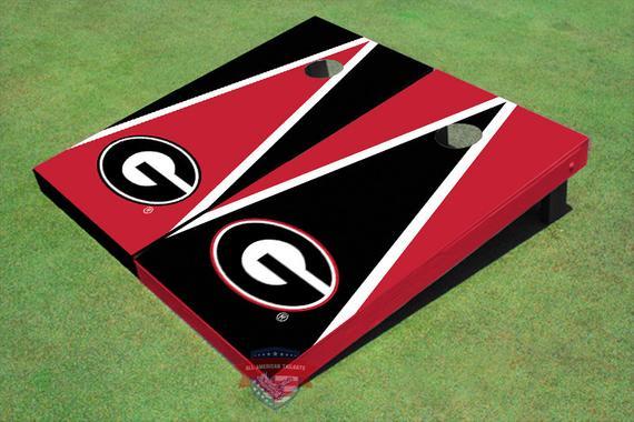 NCAA University Of Georgia "G" Alternating Triangle Cornhole Boards