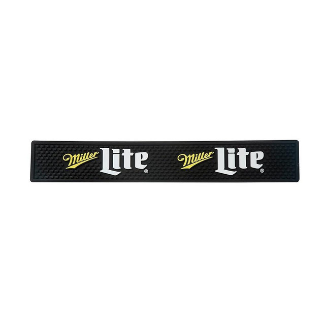 Miller Lite Throwback Logo Bar Mat Spill Rail Drip Mat