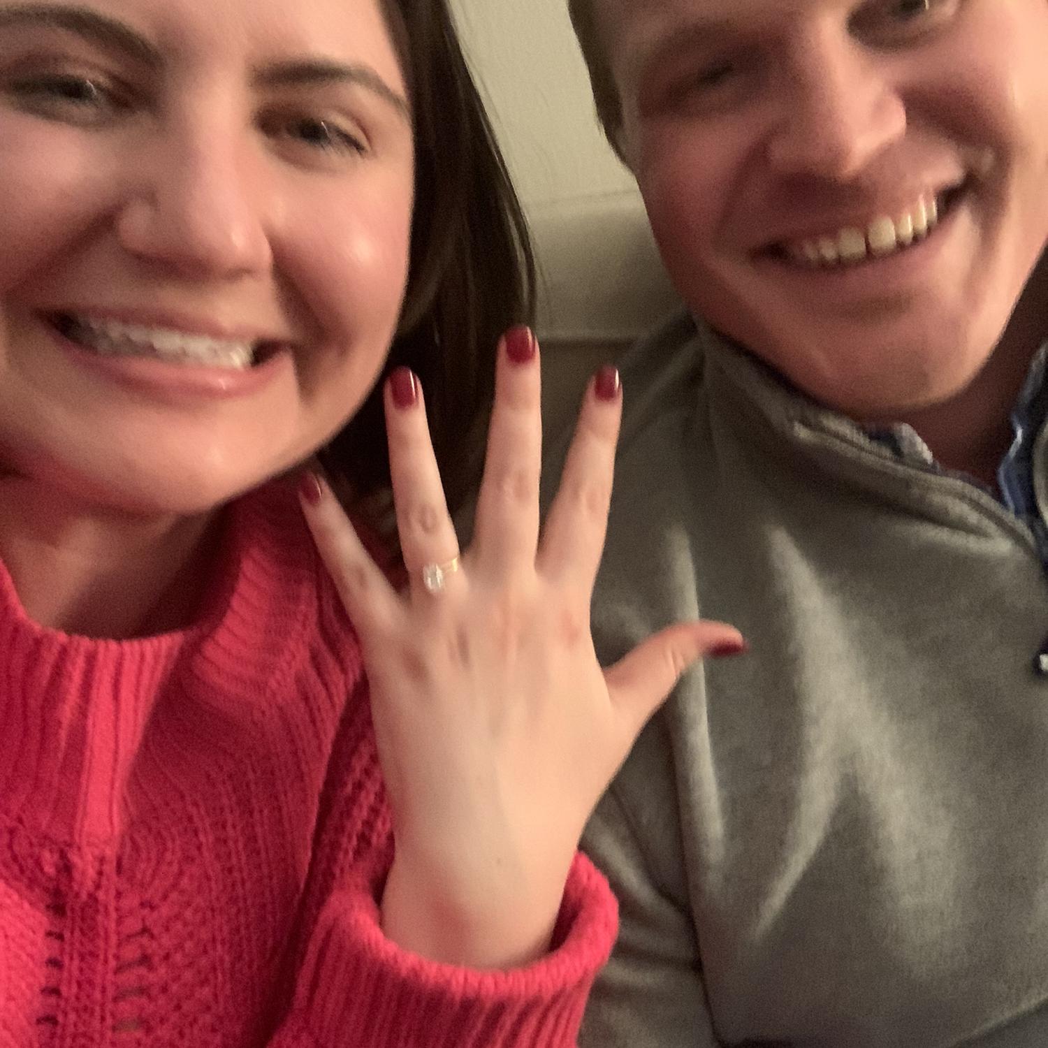 The “we’re engaged!” photo that many of you received :)