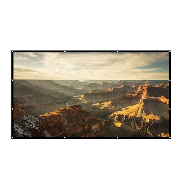 VANKYO Projector Screen 100 Inches 16:9 Portable Indoor Outdoor Projection Polyester Spandex Movie Screen