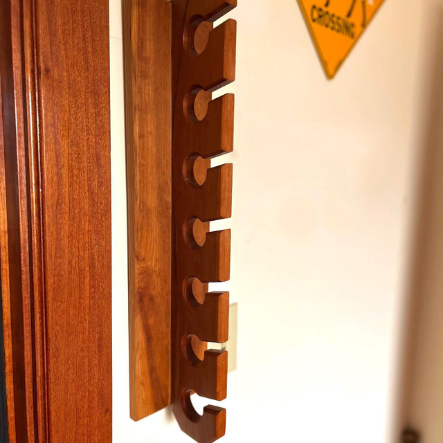 Rustic Handcrafted Wooden Baseball Cap Hat Rack | Hardwood Hat Rack | Entryway Decor | Hat Storage | Hat Organizer | Wall-mounted Hat Rack