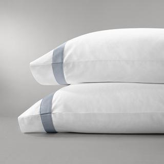 Banded Organic Pillowcase, Set of 2