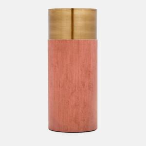 Terracotta Brass True Colour Vase by Lex Pott