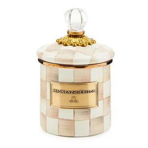 Mocha Check Demi Canister
