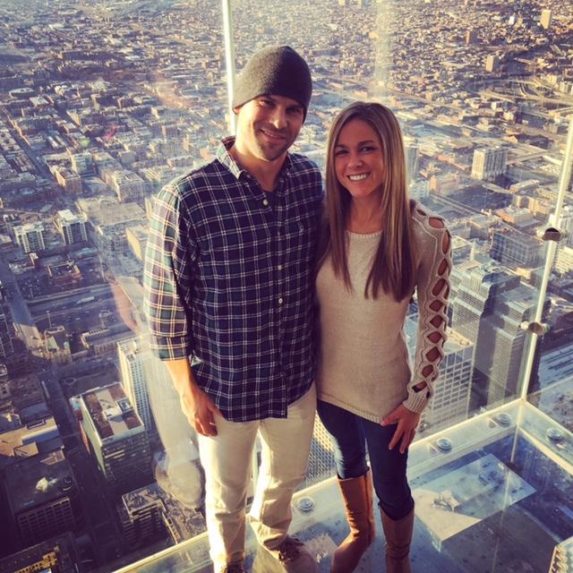 Chicago skywalk for Coop's 31st BDay