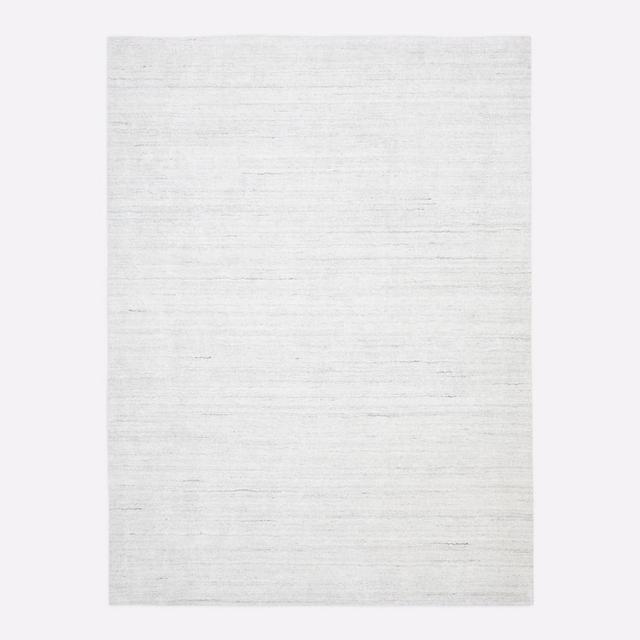 Shale Striations Rug, 9x12, Light Gray