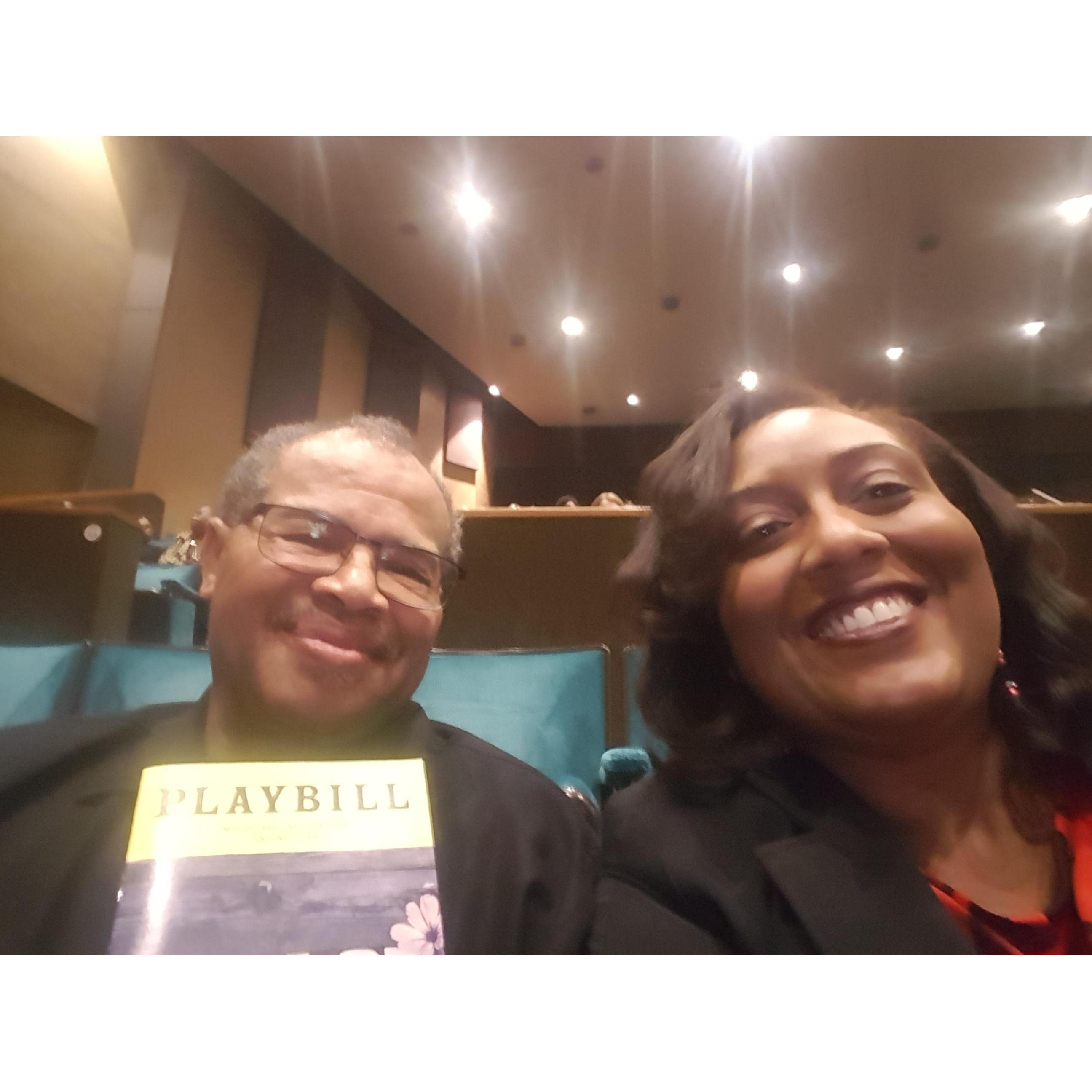 Date night seeing the play"The Color Purple."