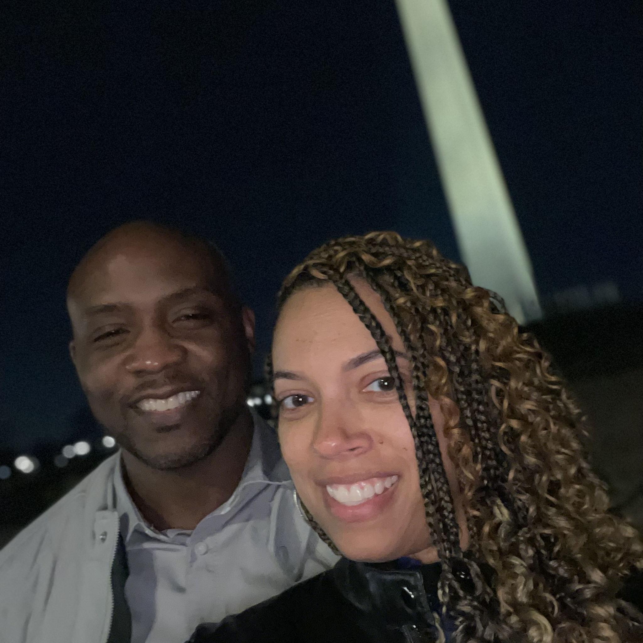 After the Tamia concert (Adam claims it was the Joe concert). Tamia was waaay better!