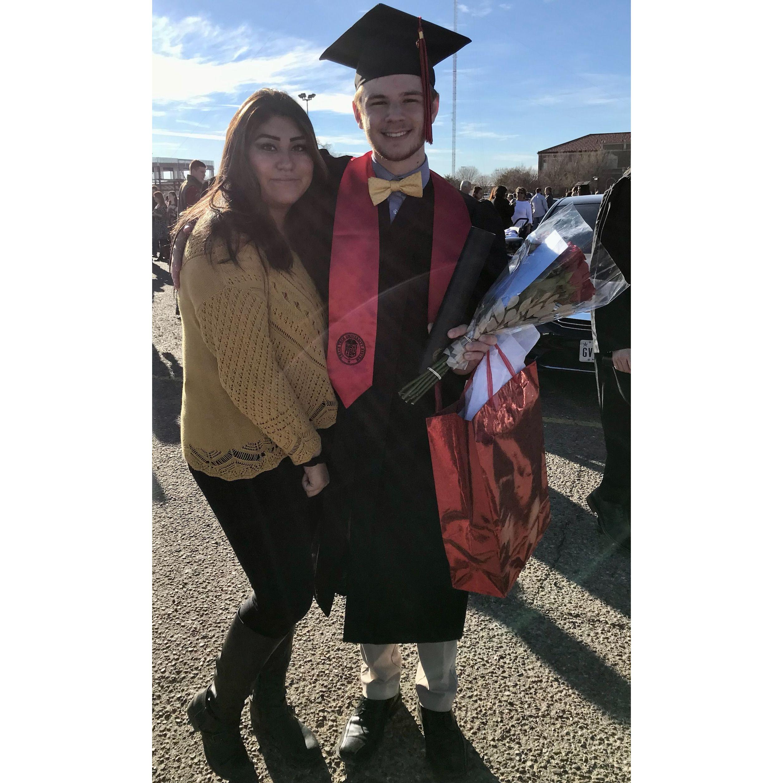When Joe graduated with his Bachelor's! December 2019
