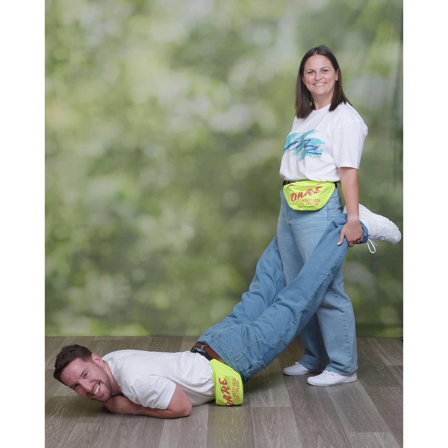 Swept him off his feet... Literally