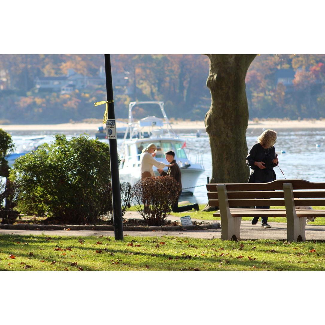 He popped the question on November 7th, 2020 on a 70 degree day in Northport Park