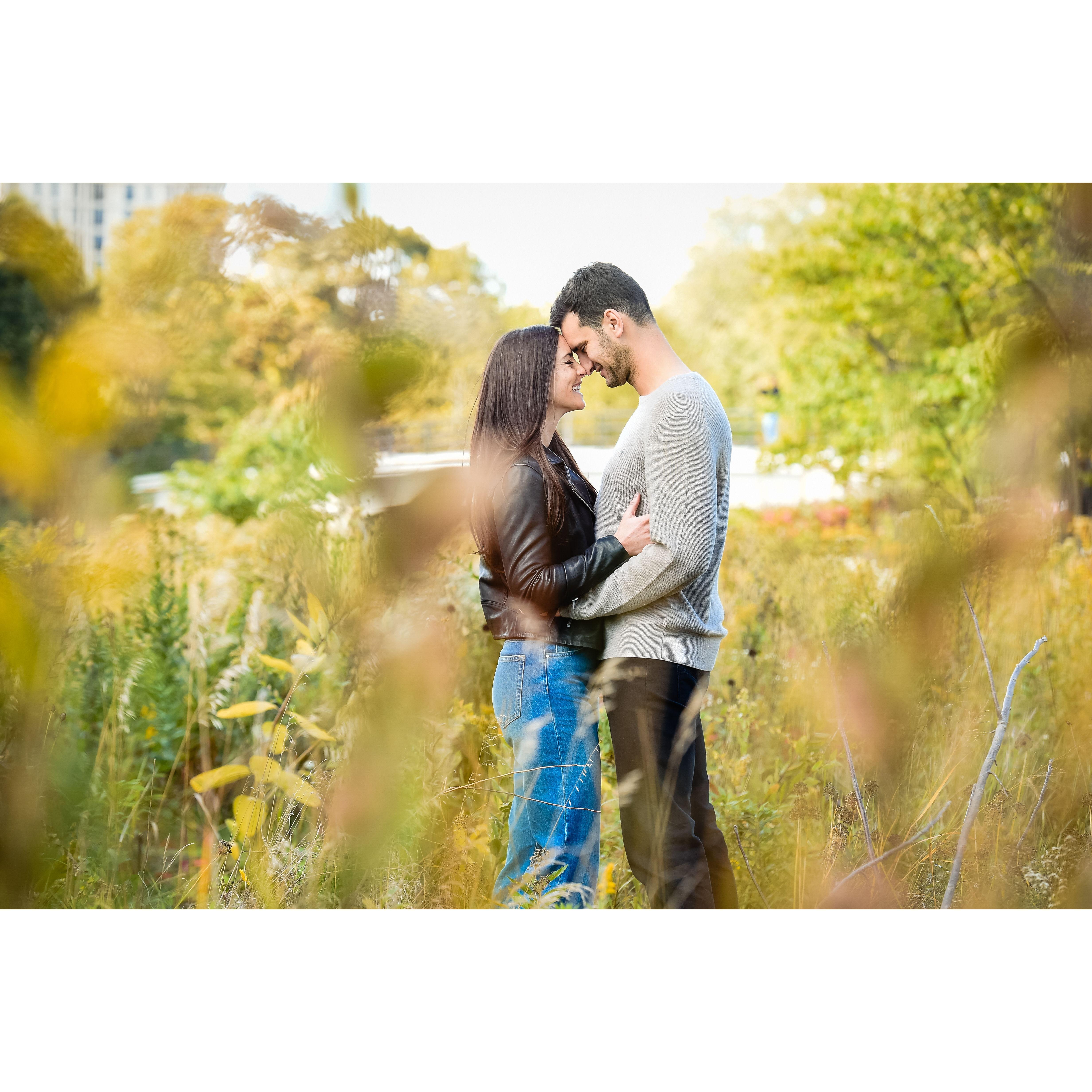 Capturing a perfect Fall day in our Engagement shoot