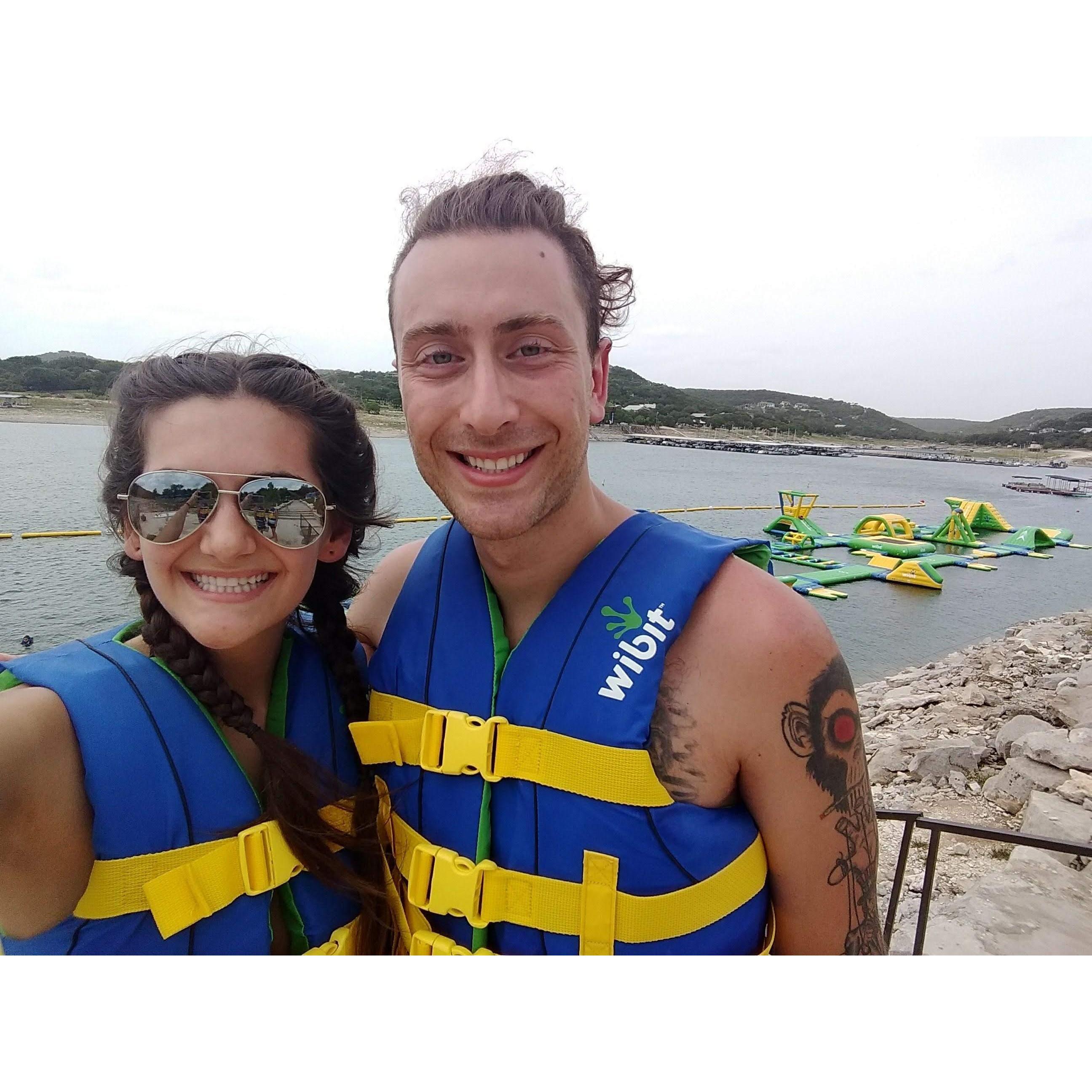 Summer 2017 Lake Travis in Austin
McKenzie's parents took us to this awesome water obstacle course!!